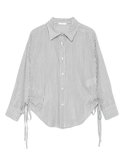 Miss Grant Kids' Striped Shirt In White