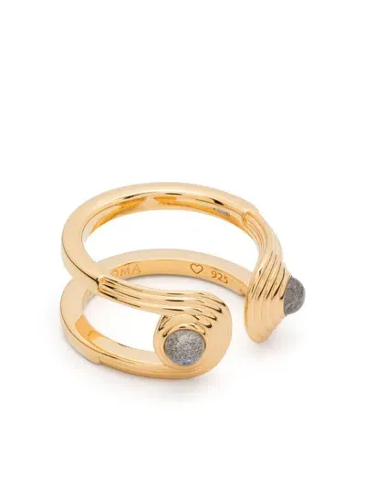 Missoma Zenyu Link Gemstone Ring In Gold