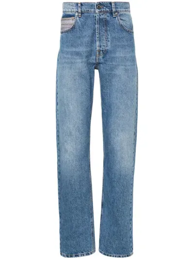 Missoni Zigzag-pocket Straight Jeans In Blue