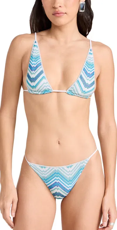 Missoni Bikini Set Microshaded Blue Tones