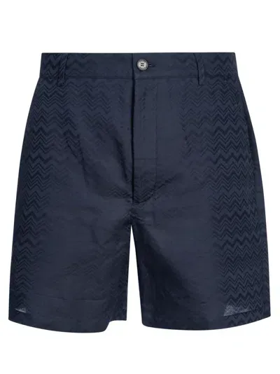 Missoni Buttoned Shorts In Night Sky