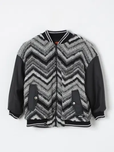 Missoni Coat  Kids Color Black In Schwarz