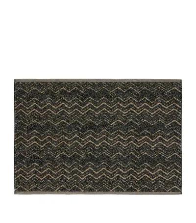 Missoni Cotton Azule Bath Mat In Blue