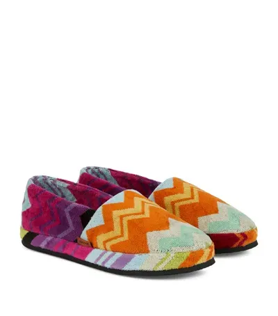 Missoni Giacomo Closed Toe Slippers In Green