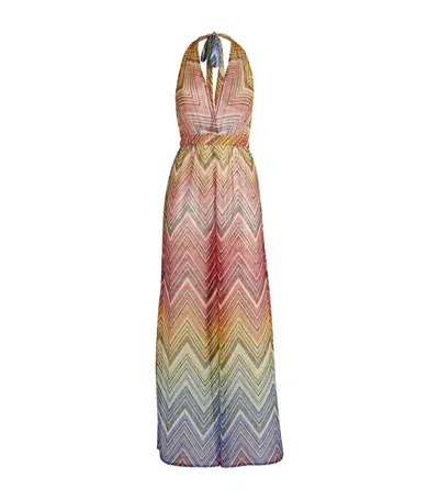 Missoni Halterneck Zigzag Jumpsuit In Multi