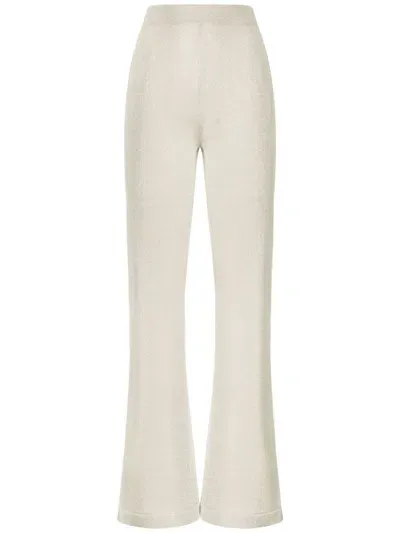 Missoni High-waisted Flared Trousers In Neutrals