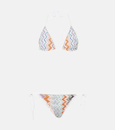 Missoni Zigzag Lurex Bikini In Multicolour