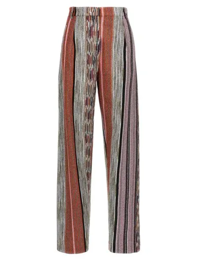 Missoni Womens Relaxed-fit Metallic-striped Woven Trousers In Multicolor