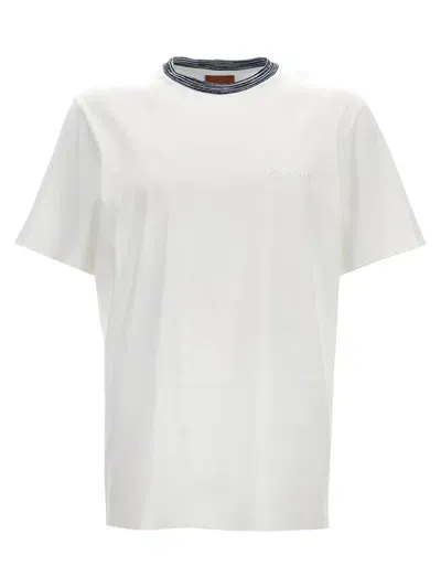 Missoni Dyed Cotton Jersey T-shirt In White