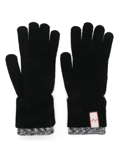 Missoni Logo-patch Gloves In Black