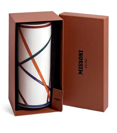 Missoni Nastri High Vase In Brown