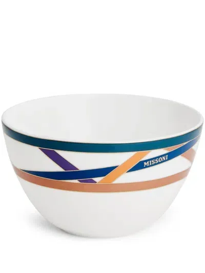 Missoni Nastri Soup Plate In White