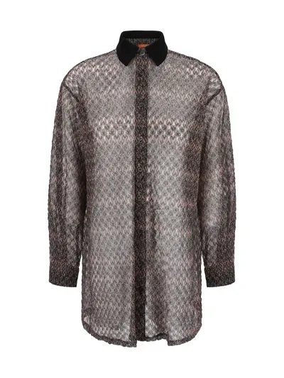 Missoni Shirt In Black/bronze