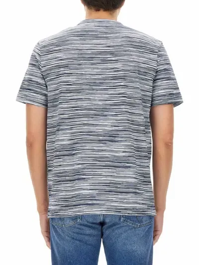 Missoni Space Dyed T-shirt In Blue