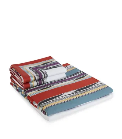 Missoni Striped Flame King Duvet Cover And Pillowcase Set In Multi