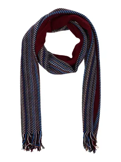 Missoni Striped Fringed Edge Scarf In Multi