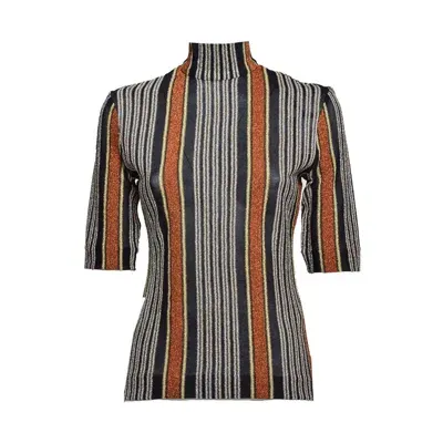 Missoni Striped Turtleneck Short In Multi