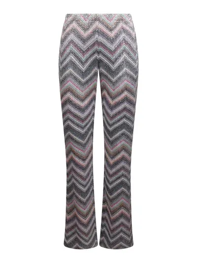 Missoni Flared Trousers In Multicolour