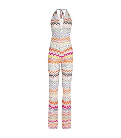 Missoni Zigzag Halterneck Jumpsuit In Multi