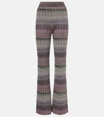 Missoni Zigzag High-rise Flared Pants In Multicoloured