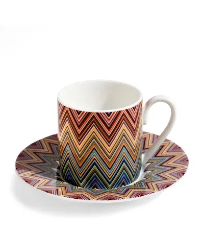 Missoni Zigzag Jarris 156 Teacup And Saucer In Multi