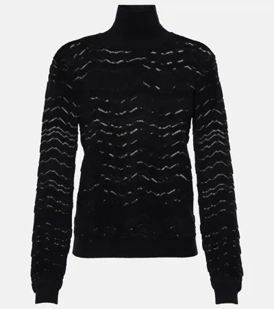 Missoni Zigzag Sweater In Black