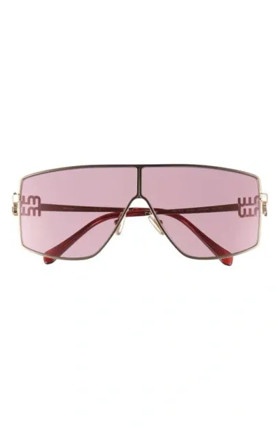 Miu Miu Women's Sunglasses, Mirror Mu 51zs In Pale Gold