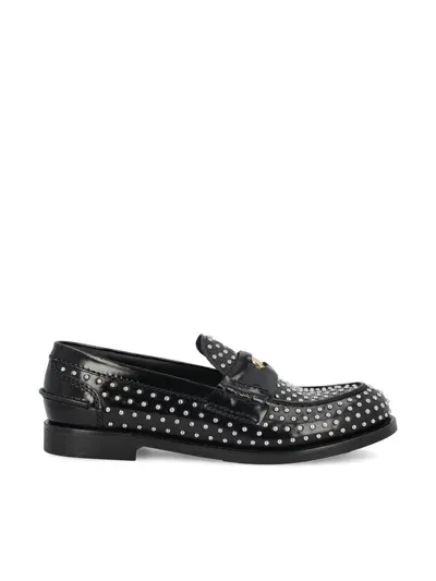 Miu Miu Flat Shoes In Black