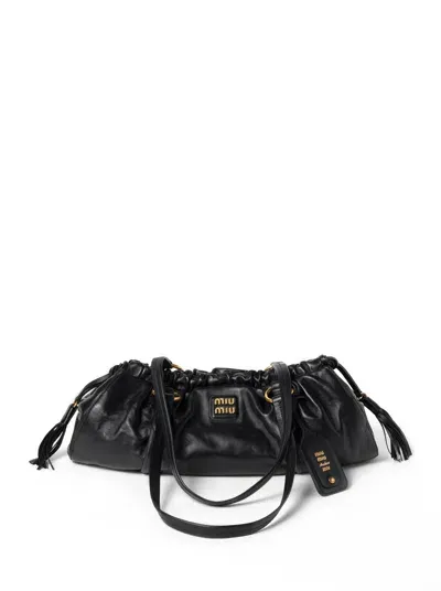 Miu Miu Joie Bag In Nappa In Black