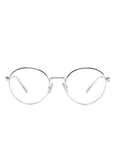 Miu Miu Regard Glasses In Silver