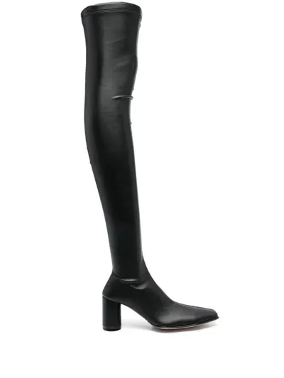 Mm6 Maison Margiela 70mm Thigh-high Boots In Black