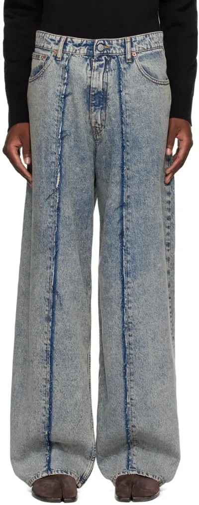 Mm6 Maison Margiela Blue 5-pocket Jeans In 962 Light Blue