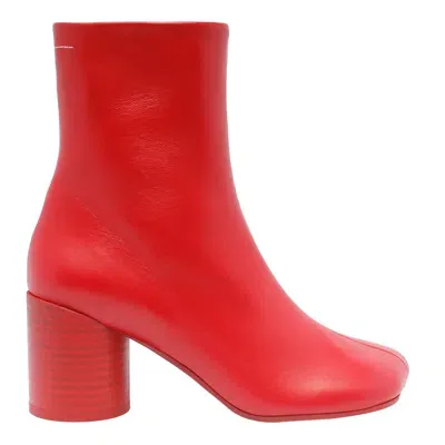 Mm6 Maison Margiela Boots In Red