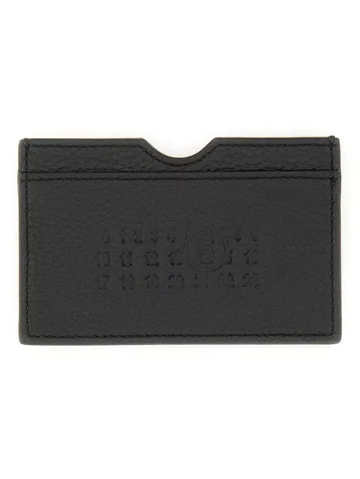 Mm6 Maison Margiela Card Holder With Logo In Black