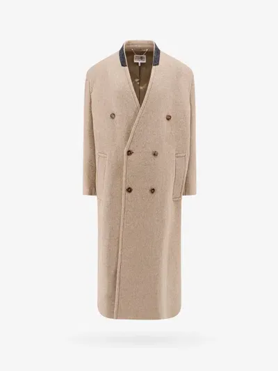 Mm6 Maison Margiela Coat In Beige