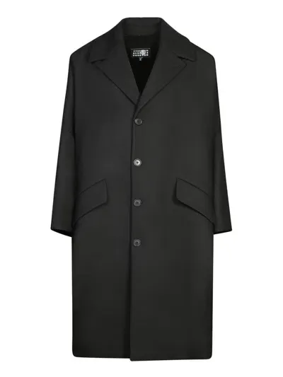 Mm6 Maison Margiela Coats In Black