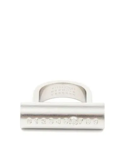 Mm6 Maison Margiela Found Object Hadware Ring In Silver