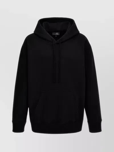 Mm6 Maison Margiela Numbers Logo-print Hoodie In Black