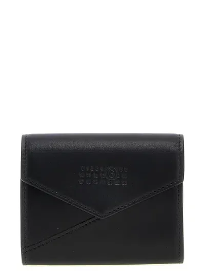 Mm6 Maison Margiela Japanese 6 Flap Wallet In Black