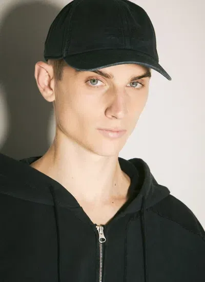 Mm6 Maison Margiela Logo Embroidery Baseball Cap In Black