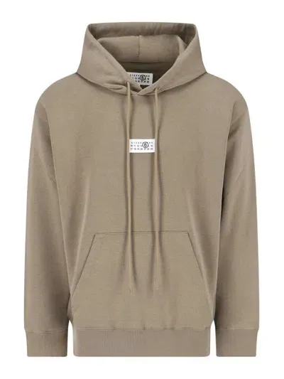 Mm6 Maison Margiela Logo Hoodie In Green