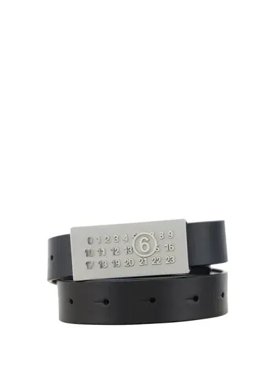 Mm6 Maison Margiela Belt In Black