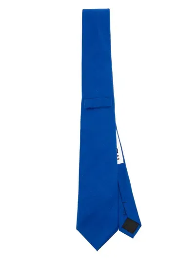 Mm6 Maison Margiela Pointed Tie In Blue