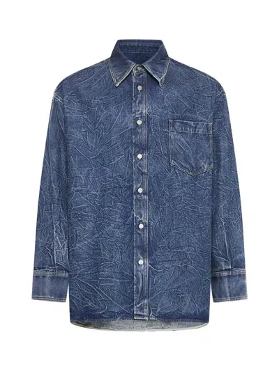 Mm6 Maison Margiela Shirts In Blue