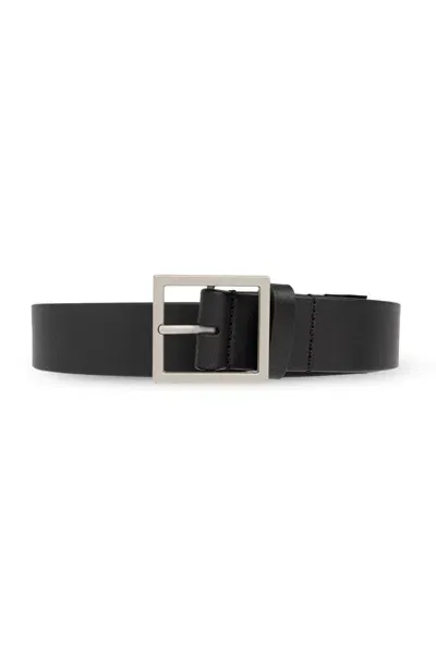 Mm6 Maison Margiela Square Buckled Belt In Black