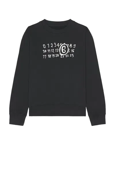 Mm6 Maison Margiela Numbers In Black