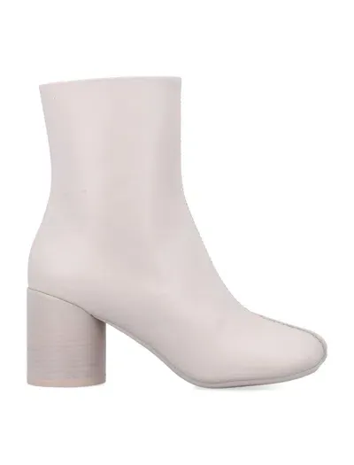 Mm6 Maison Margiela Tabi Ankle Boots In White