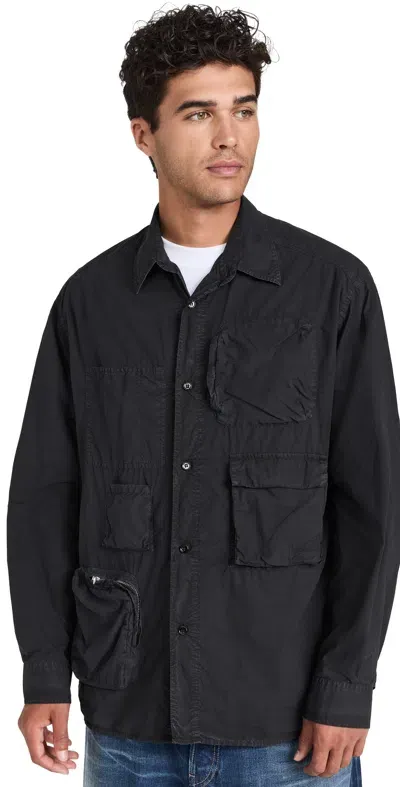 Mm6 Maison Margiela Utility Shirt Washed Black