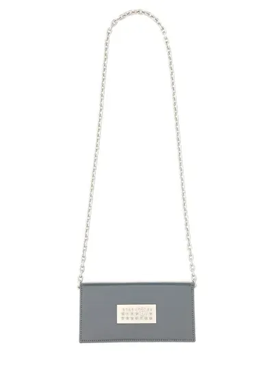 Mm6 Maison Margiela Walletwith Chain In Grey