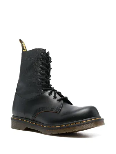 Mm6 Maison Margiela X Dr. Martens Leather Boots In Black